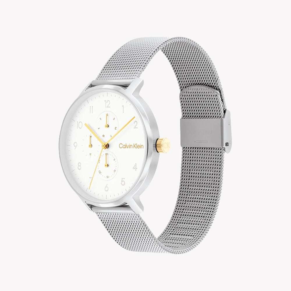 Ck Calvin Klein Women's Silver Stainless Steel Watch, White Dial | K2g27126x by i-watch