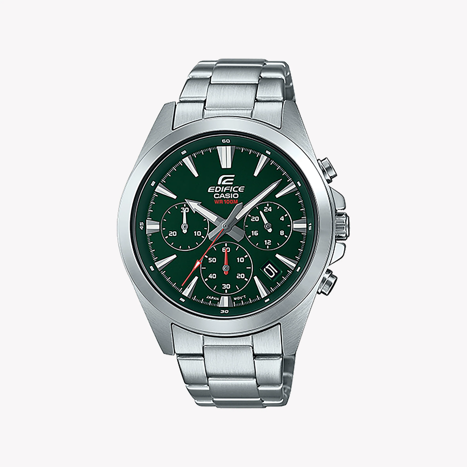 Casio Edifice Efv-630d-3avudf - Sporty Stainless Steel Timepiece With Vibrant Green Dial by i-watch