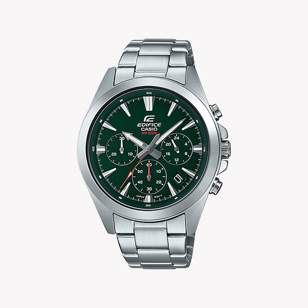 Casio Edifice Efv-630d-3avudf - Sporty Stainless Steel Timepiece With Vibrant Green Dial by i-watch