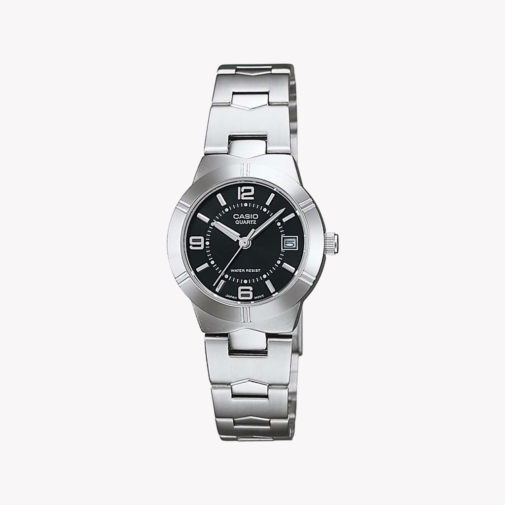 CASIO LTP-1241D-1ADF - ELEGANTLY PRACTICAL WOMEN'S WATCH WITH STYLISH STAINLESS STEEL BRACELET
