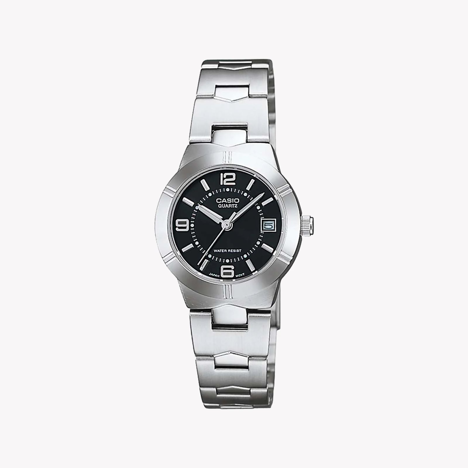 Ltp Women's Silver Stainless Steel Watch, Black Dial | Ltp-1241d-1adf by i-watch