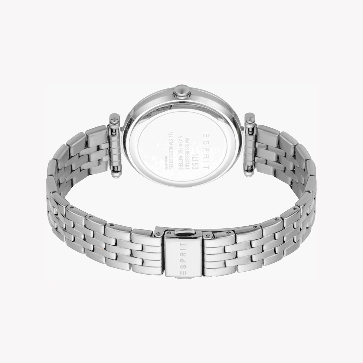 ESPRIT Women's Watch with Silver Stainless Steel Case and Silver Stainless Steel Band