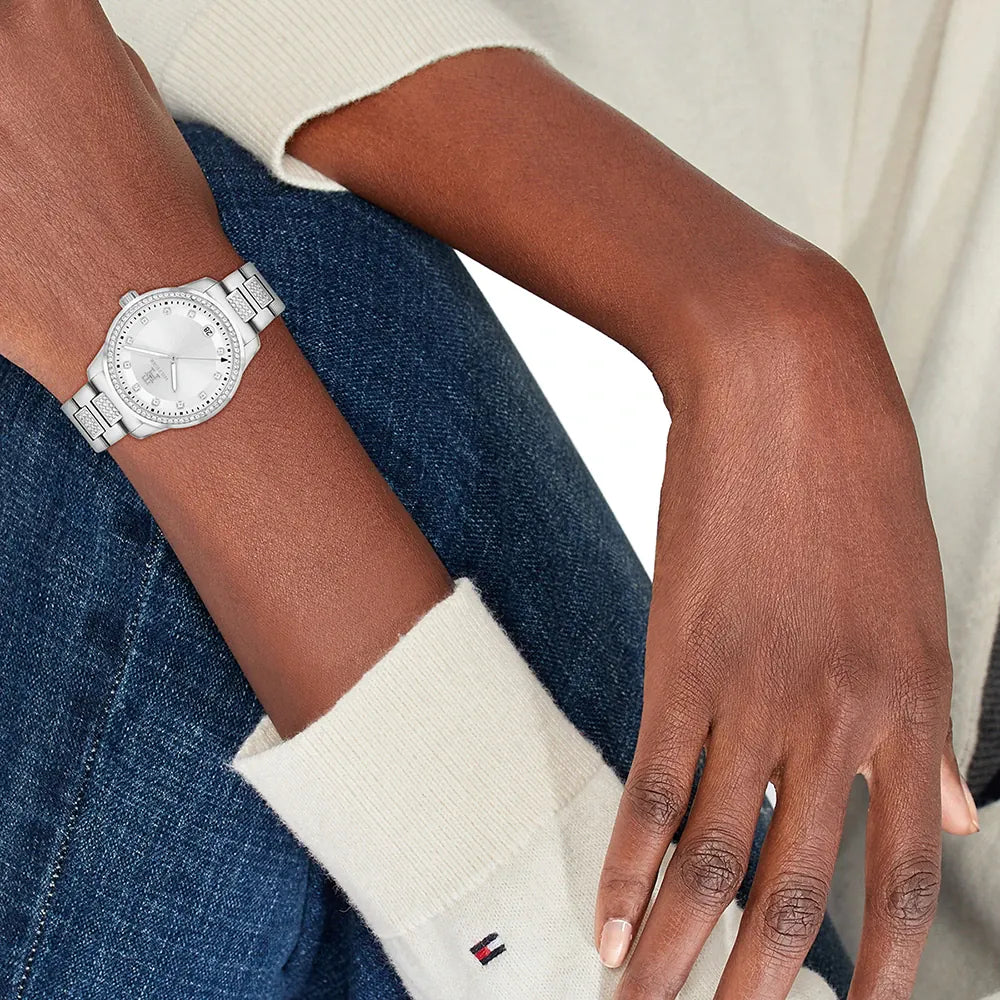 TOMMY HILFIGER TH85 SILVER WATCH - STYLISH & FUNCTIONAL ACCESSORY-i-Watch-4