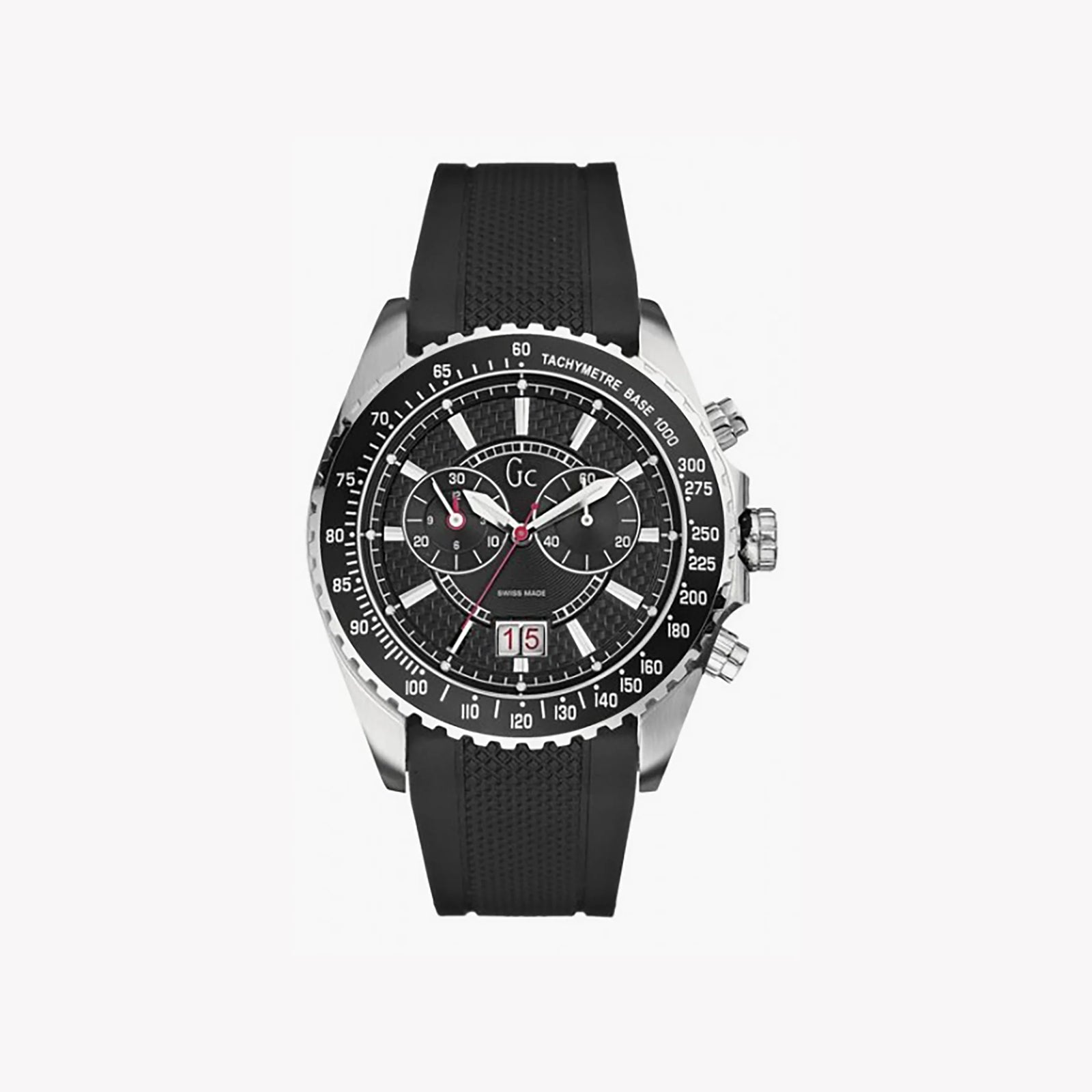 Guess Men's Silver Watch, Black Dial | I30005g1 by i-watch