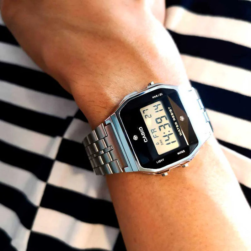 Casio A159wad-1df Stylish Durability - Modern Digital Timepiece With Stainless Steel Band by i-watch