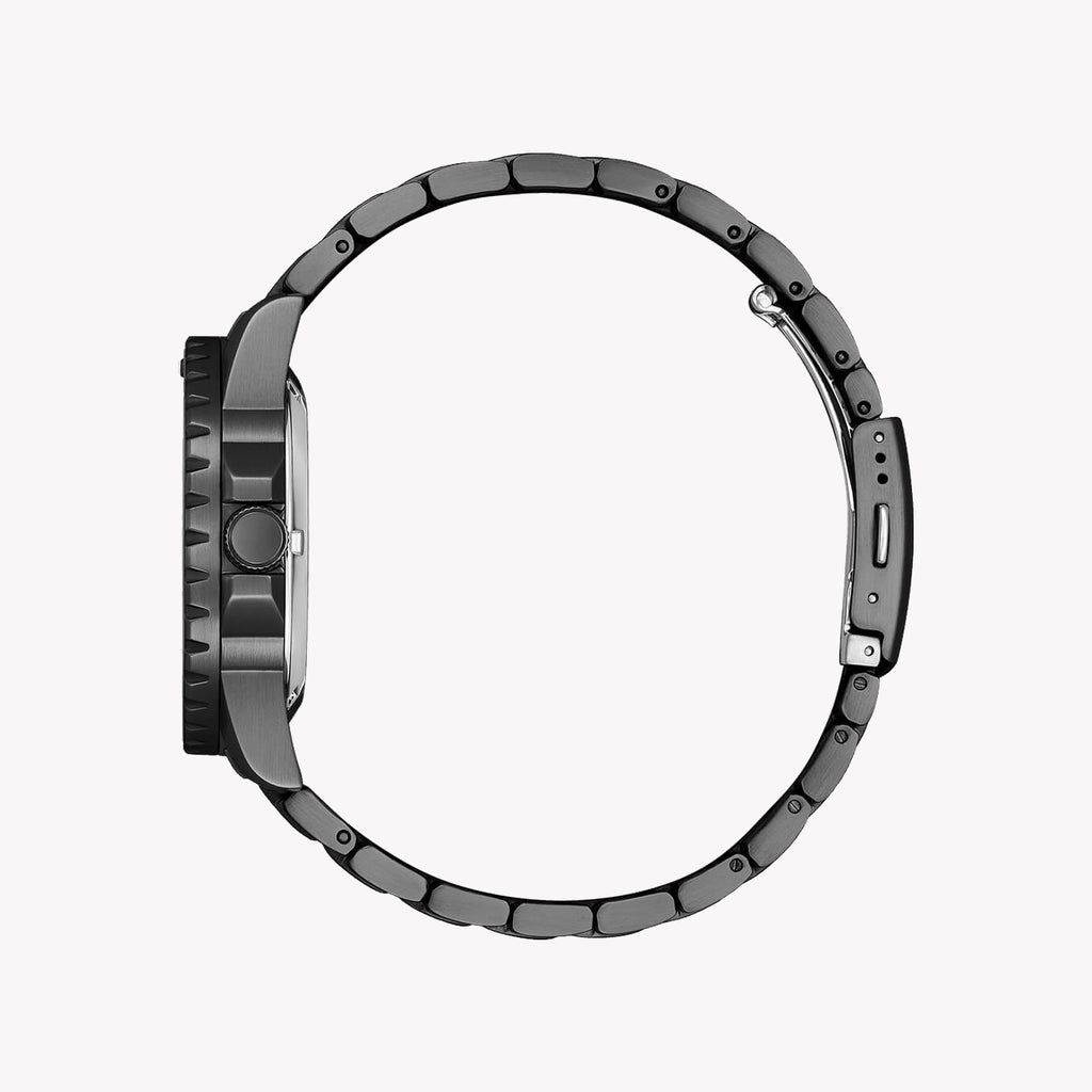 CITIZEN NJ0177-84X BLACK STEEL - STRIKING GREEN DIAL MEN'S AUTOMATIC WATCH-i-Watch-5