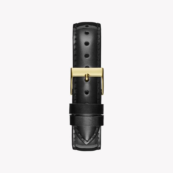 Guess Women's Gold Stainless Steel, Black Leather | Gw0299l2 by i-watch