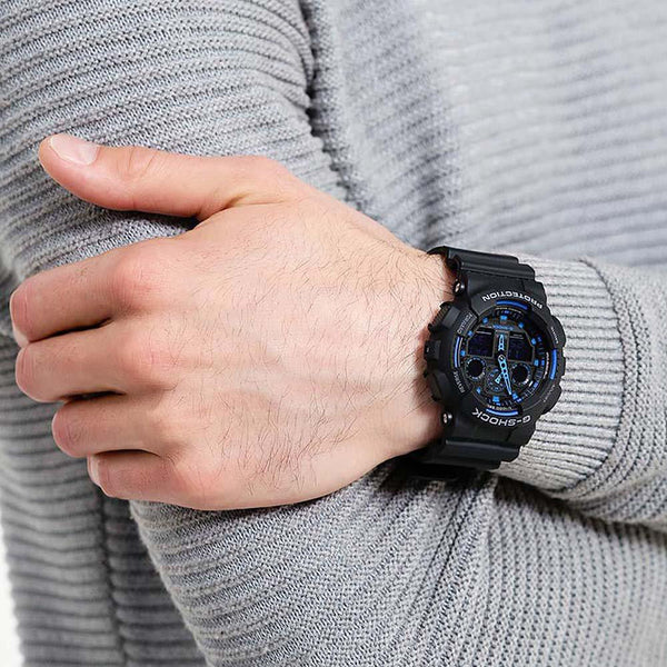 G-Shock Men's Black Resin Watch, Digital Display | Ga-100-1a2 by i-watch