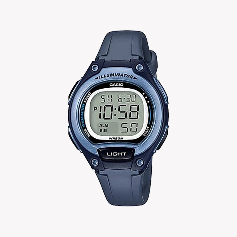Casio Women's Blue Resin Watch, Digital Display | Lw-203-2avef by i-watch