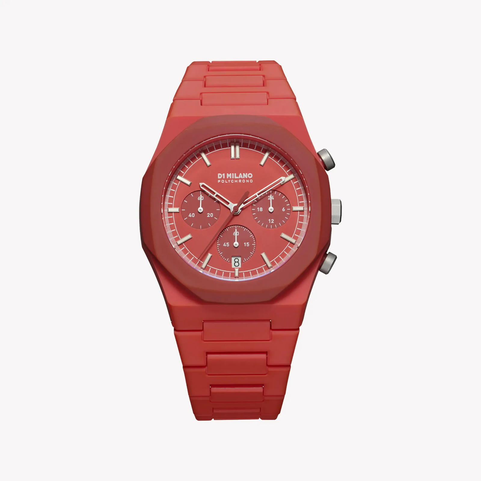 Vibrant Performance Men's Red Silicone Watch, Red Case | D1-PHBJ05 by i-watch