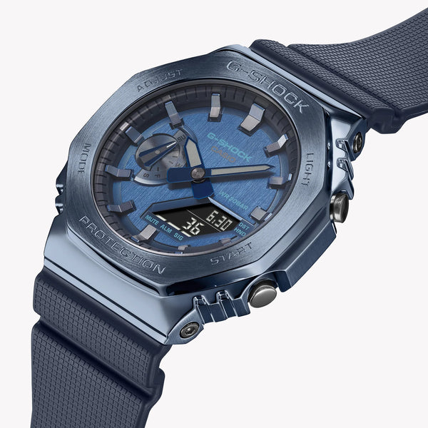 Casio G-Shock Men's Blue Resin & Stainless Steel Watch | Gm-2100n-2aer by i-watch