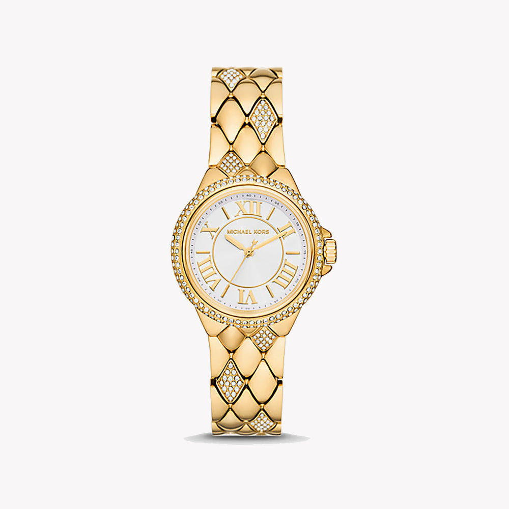 Michael Kors Women's Gold Stainless Steel Watch, White Dial | Mk4801 by i-watch