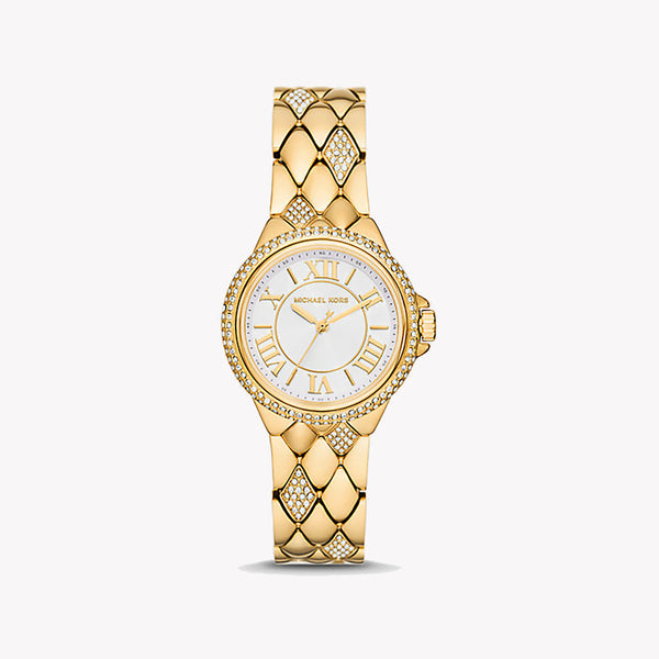 Michael Kors Women's Gold Stainless Steel Watch, White Dial | Mk4801 by i-watch