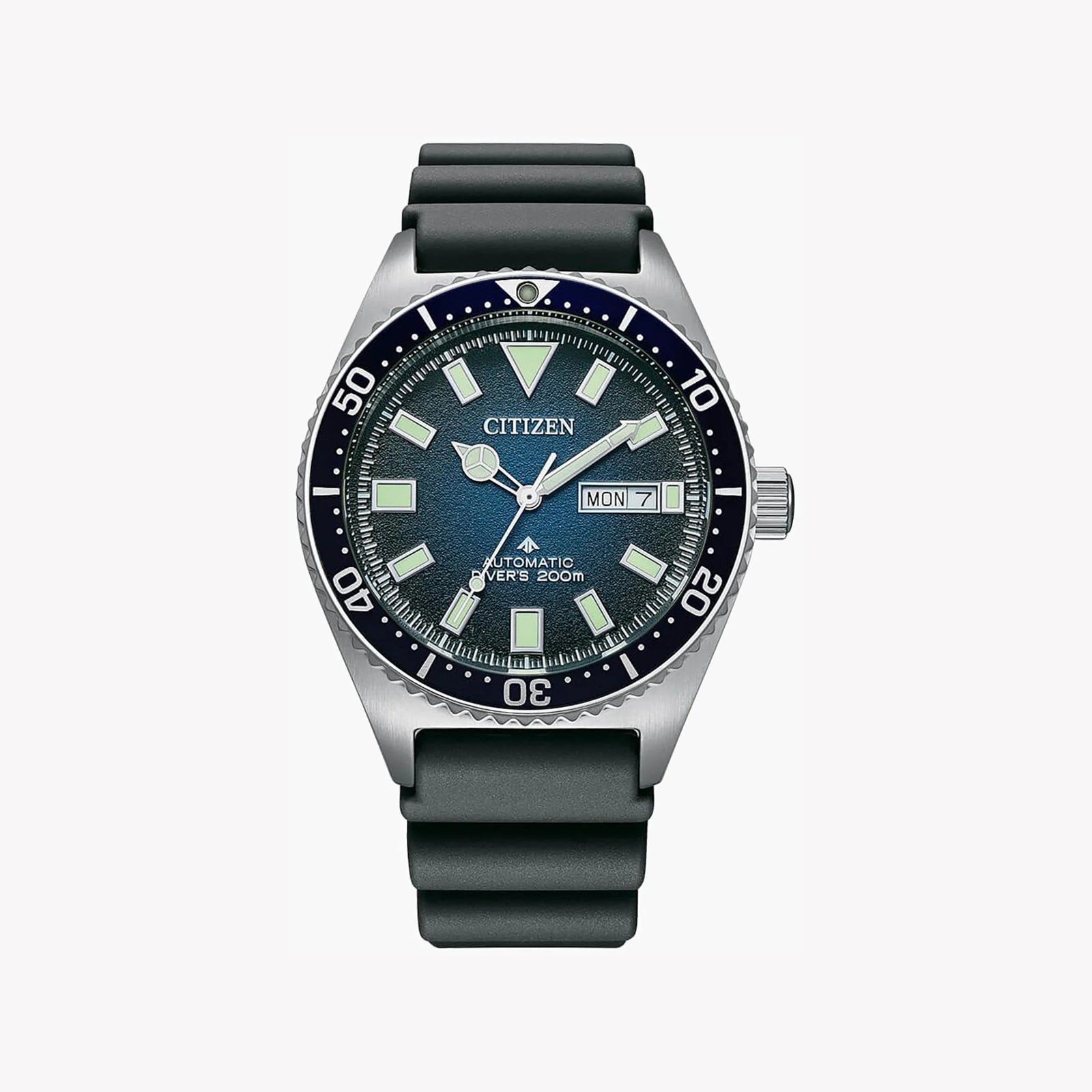 Citizen Men's Silver Watch, Blue Dial | Ny0129-07l by i-watch