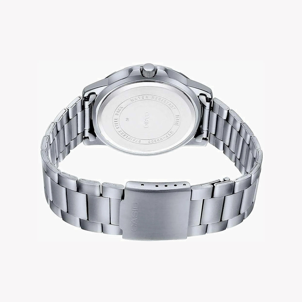 Casio Men's Silver Stainless Steel Watch, White Dial | Mtp-Vd300d-7eudf by i-watch