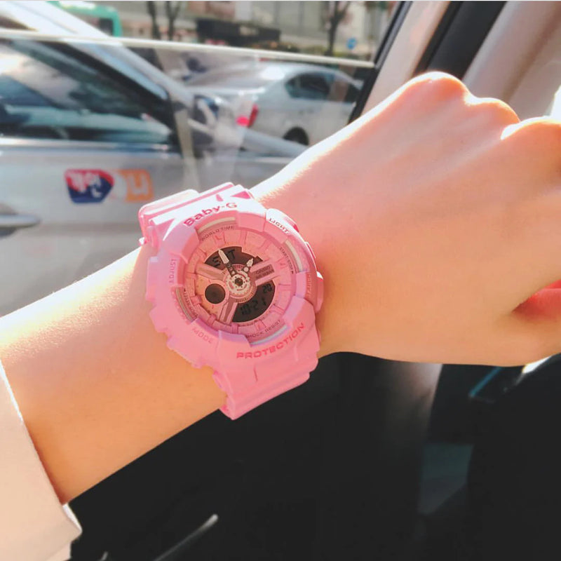 Baby-G Women's Pink Resin Watch, Sporty & Chic | Ba-110-4a1dr by i-watch