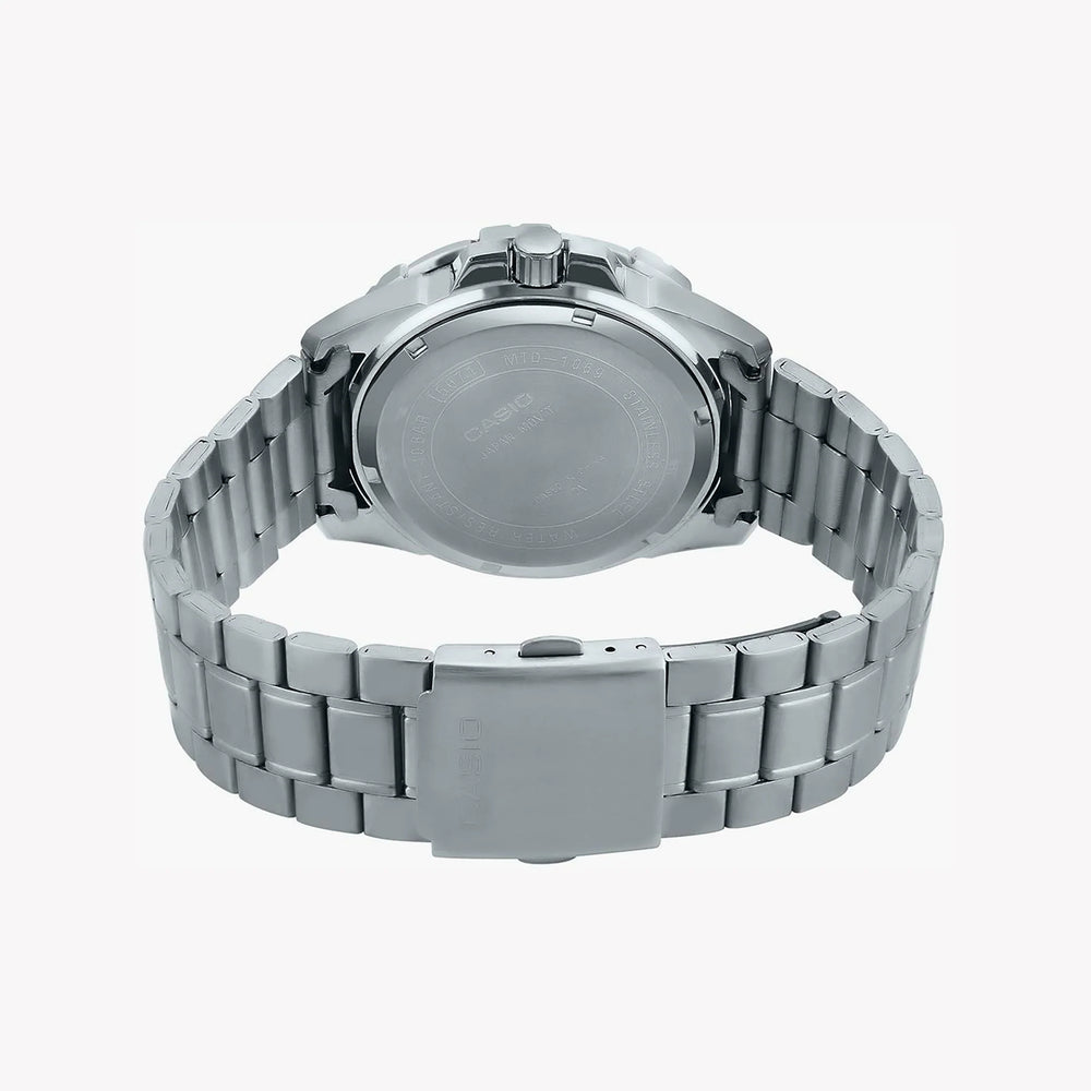 Casio Mtd-1069d-1a2vdf - Sporty Elegance Men's Watch With Stainless Steel Band by i-watch