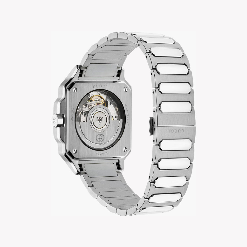 Gucci YA166401 Men's Watch - Stylish Silver & Black Timepiece-i-Watch-2