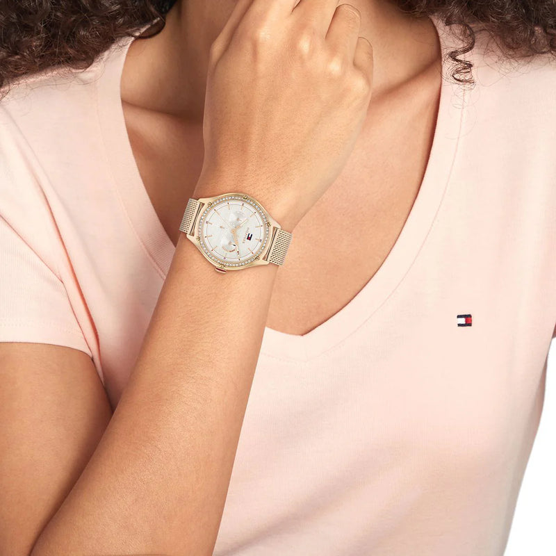 Tommy Hilfiger Men's Rose Gold Watch, White Dial | 1692168 by i-watch