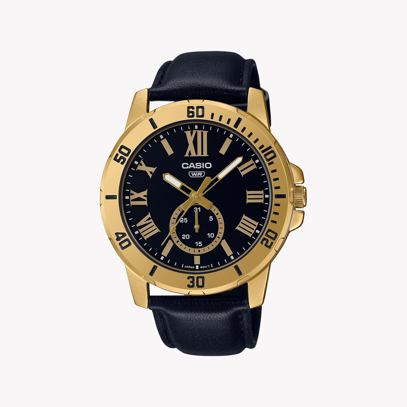 CASIO MTP-VD200GL-1BUDF - SPORTY ELEGANCE WITH GOLD & BLACK TIMEPIECE FOR MEN