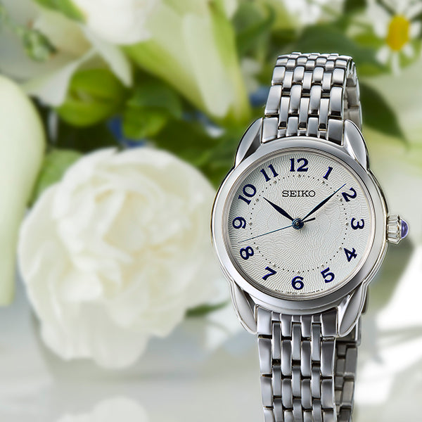 SEIKO SUR561P1 Women's Elegant Quartz Watch - 28.7mm Stainless Steel-i-Watch-4