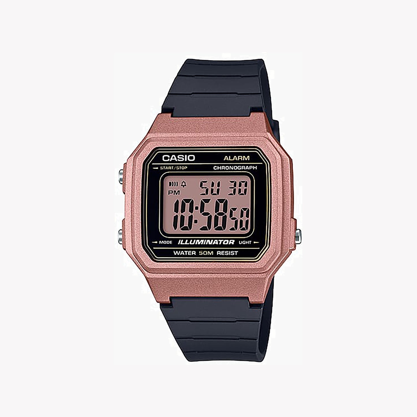 Casio W-217HM-5AV Digital Rose Gold Unisex Watch