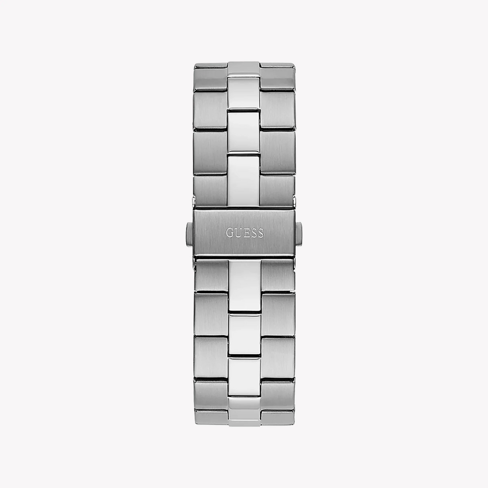 Guess Men's Silver Watch, Blue Dial | Gw0573g1 by i-watch