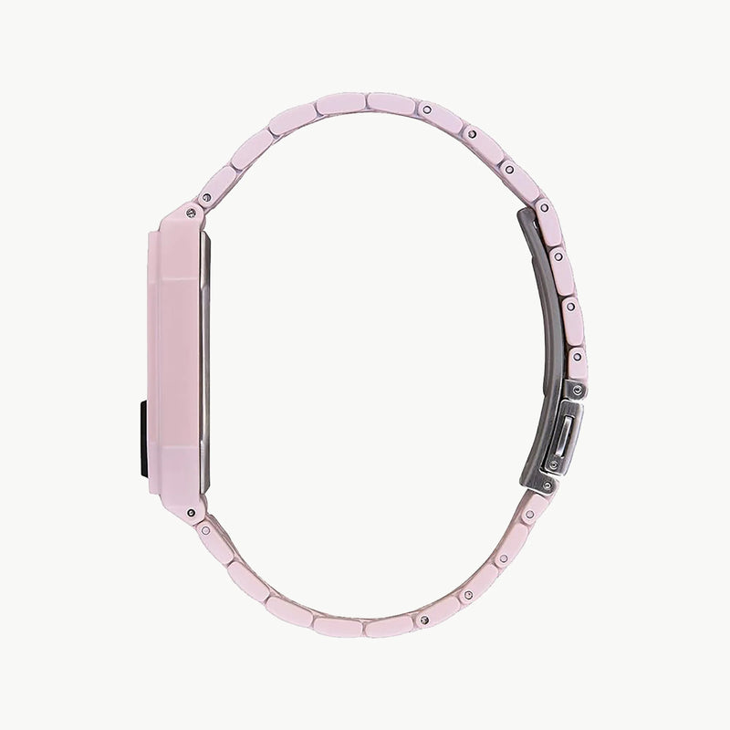 Nixon Women's Pink Stainless Steel Watch, Black Dial | A1583164 by i-watch
