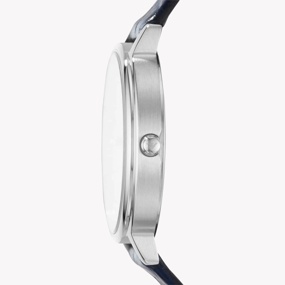 Emporio Armani Women's Silver Watch, White Dial | Ar11095 by i-watch