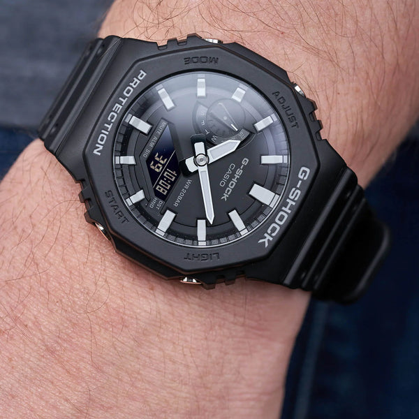 G-Shock Men's Black Resin Watch, Digital Dial | Ga-2100-1adr by i-watch