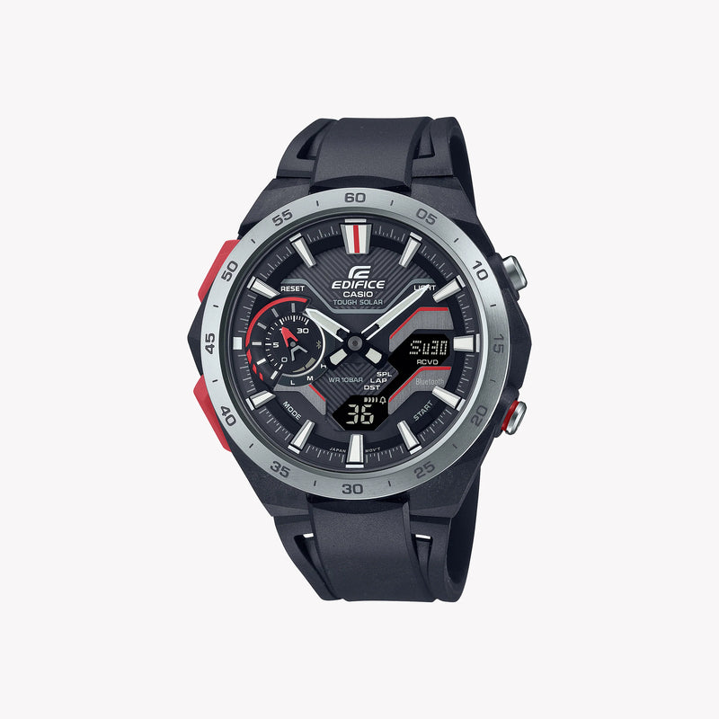 CASIO ECB-2200P-1AEF POWERHOUSE - SOLAR-DRIVEN MEN'S WATCH WITH RUGGED STYLE & WATER RESISTANCE