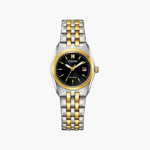 Citizen Women's Gold Watch, Black Dial | Ew2299-50e by i-watch