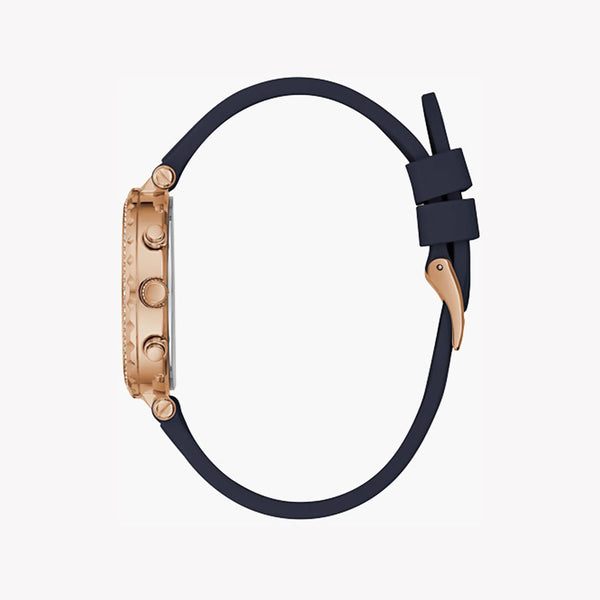 Guess Women's Rose Gold & Blue Silicone Watch | Gw0484l2 by i-watch