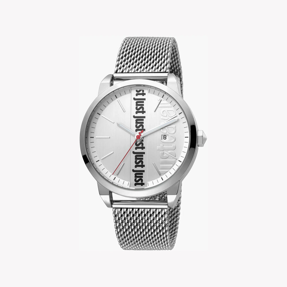 Just Cavalli Men's Silver Stainless Steel Watch, Silver Dial | Jc1g141m0055 by i-watch