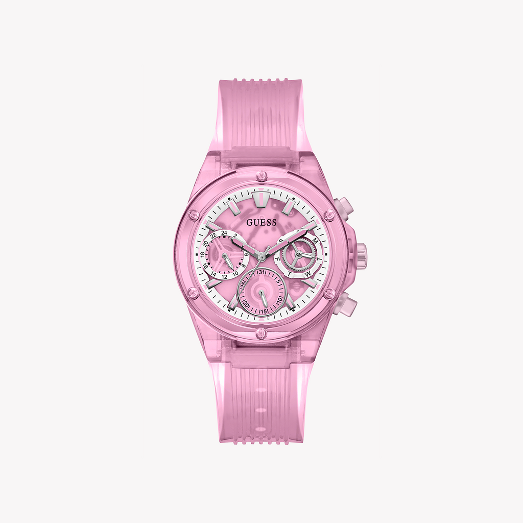 GUESS GW0438L2 PINK PLAYFUL CHARM - Vibrant Women's Watch with Chic Design and Everyday Durability