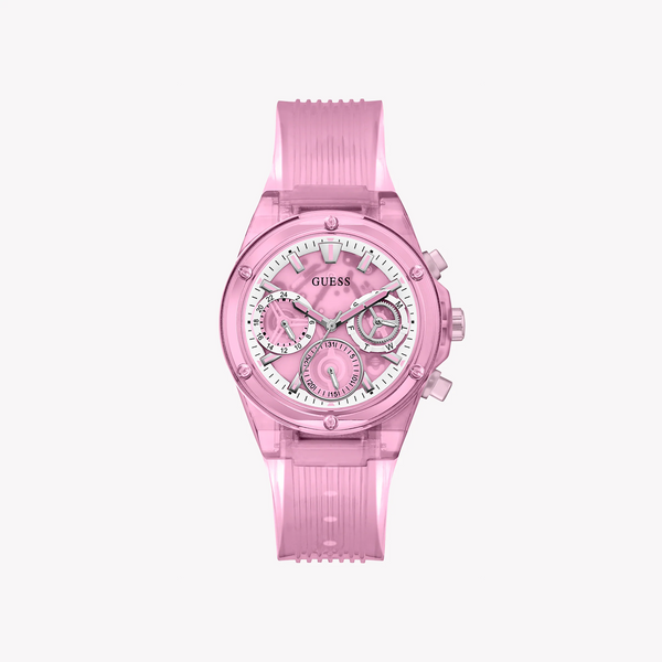 Guess Women's Pink Plastic Watch, Pink Dial | Gw0438l2 by i-watch