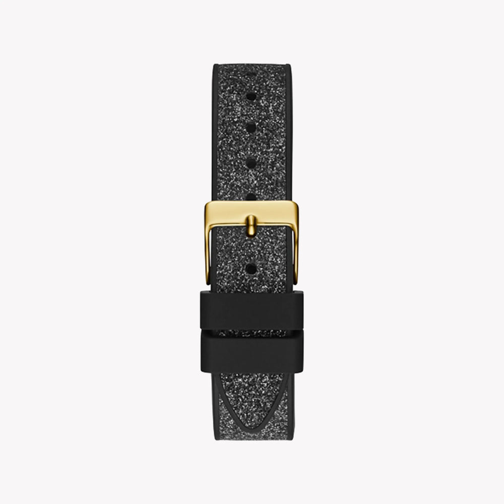 Guess Women's Gold Multicolor Watch, Black Leather | Gw0313l2 by i-watch