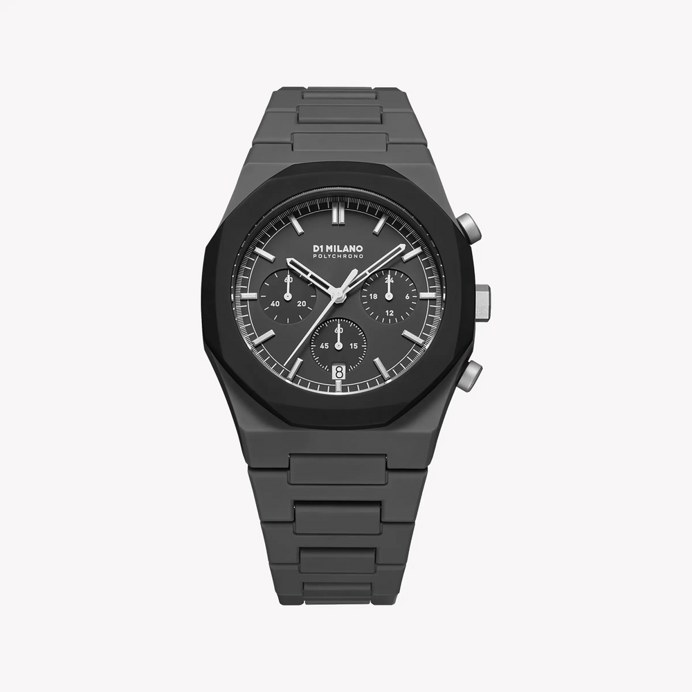 D1 MILANO Men's Black Stainless Steel Watch, Black Dial | D1-PHBJ04 by i-watch