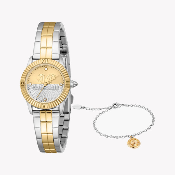 Just Cavalli Women's Two-Tone Watch, Silver & Gold | Jc1l328m0075 by i-watch