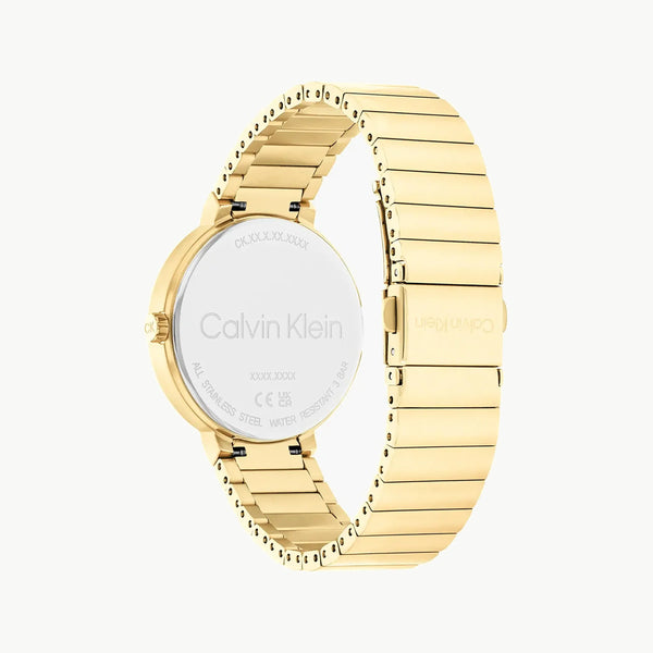 Ck Calvin Klein Women's Gold Stainless Steel Watch, Gold Dial | K3m221c6a by i-watch
