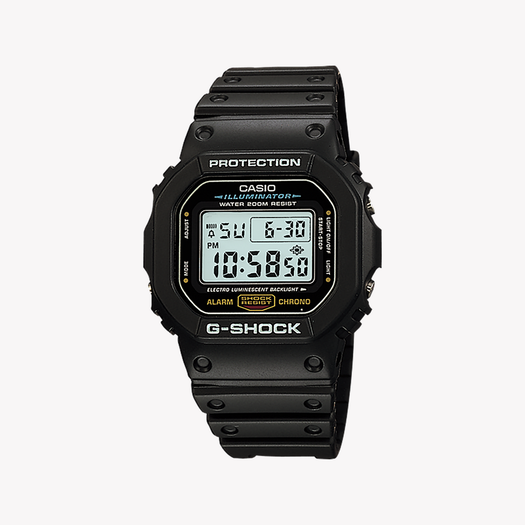 CASIO G-SHOCK DW-5600E-1VDF - TOUGH STYLE UNLEASHED Men's Resin Watch with Black Dial & Versatile Functions