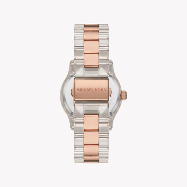 Michael Kors Women's Silver-Rose Gold Watch, Rose Gold Dial | Mk7355 by i-watch