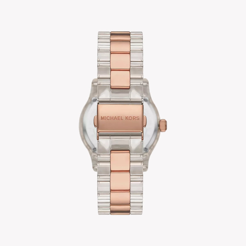 Michael Kors Women's Silver-Rose Gold Watch, Rose Gold Dial | Mk7355 by i-watch