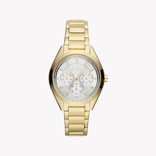 Armani Exchange Men's Gold Stainless Steel Watch, Silver Dial | Ax5657