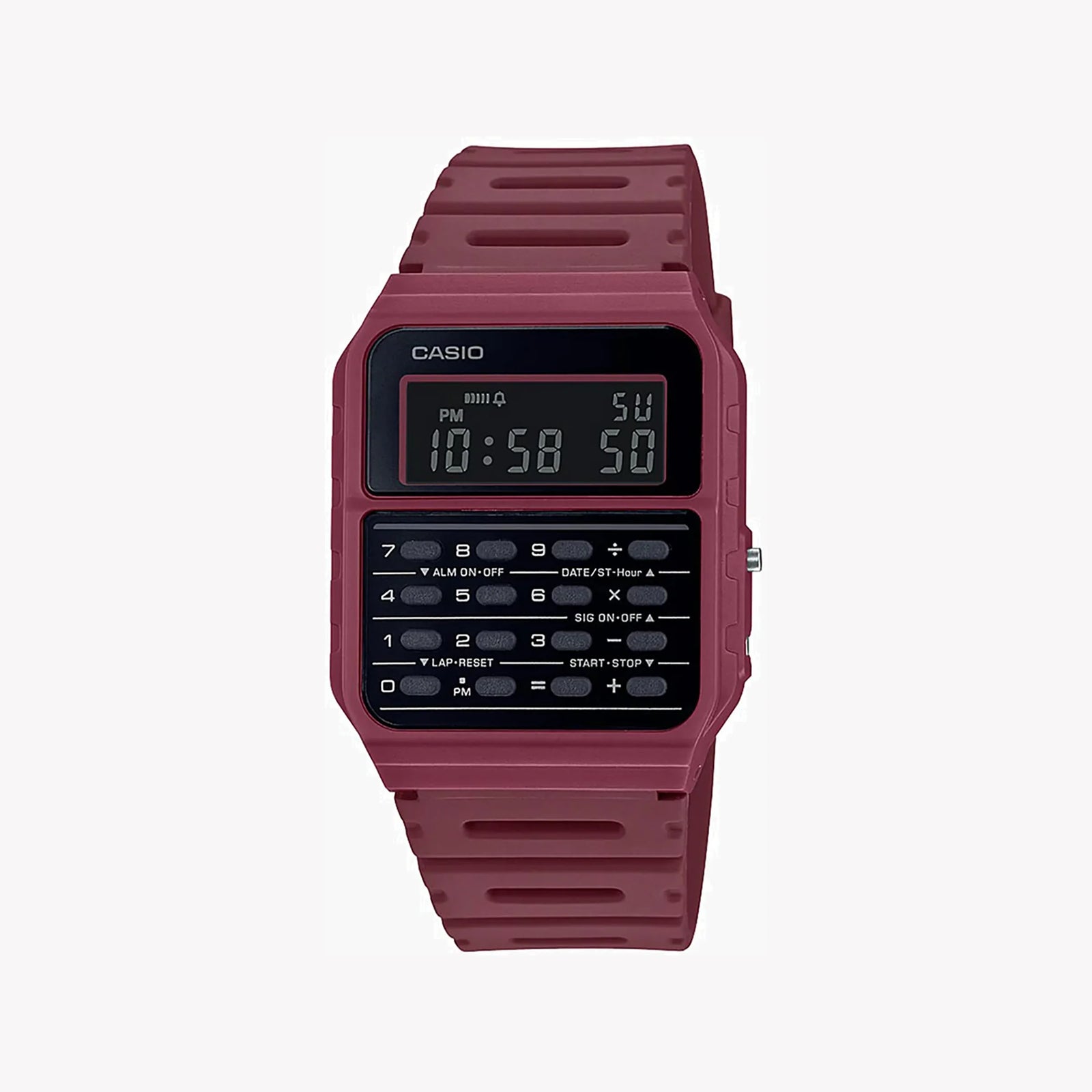 Casio Unisex Resin Watch, Red Strap | Ca-53-Wf-4b by i-watch