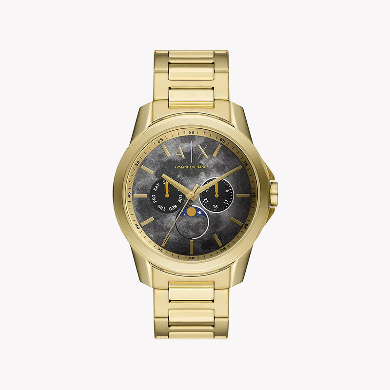 ARMANDI EXCHANGE AX1737 - BOLD SOPHISTICATION WOMEN'S WATCH IN GOLD & GREY