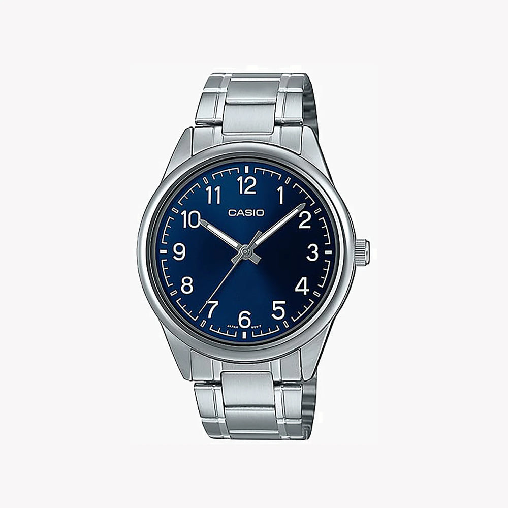 Casio Men's Stainless Steel Watch, Blue Dial | Mtp-V005d-2b4 by i-watch