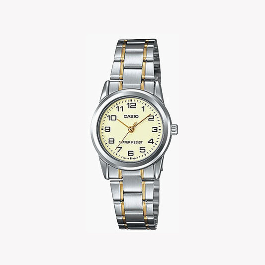 Montre Casio LTP-V001SG-9B analogique argentée pour femme