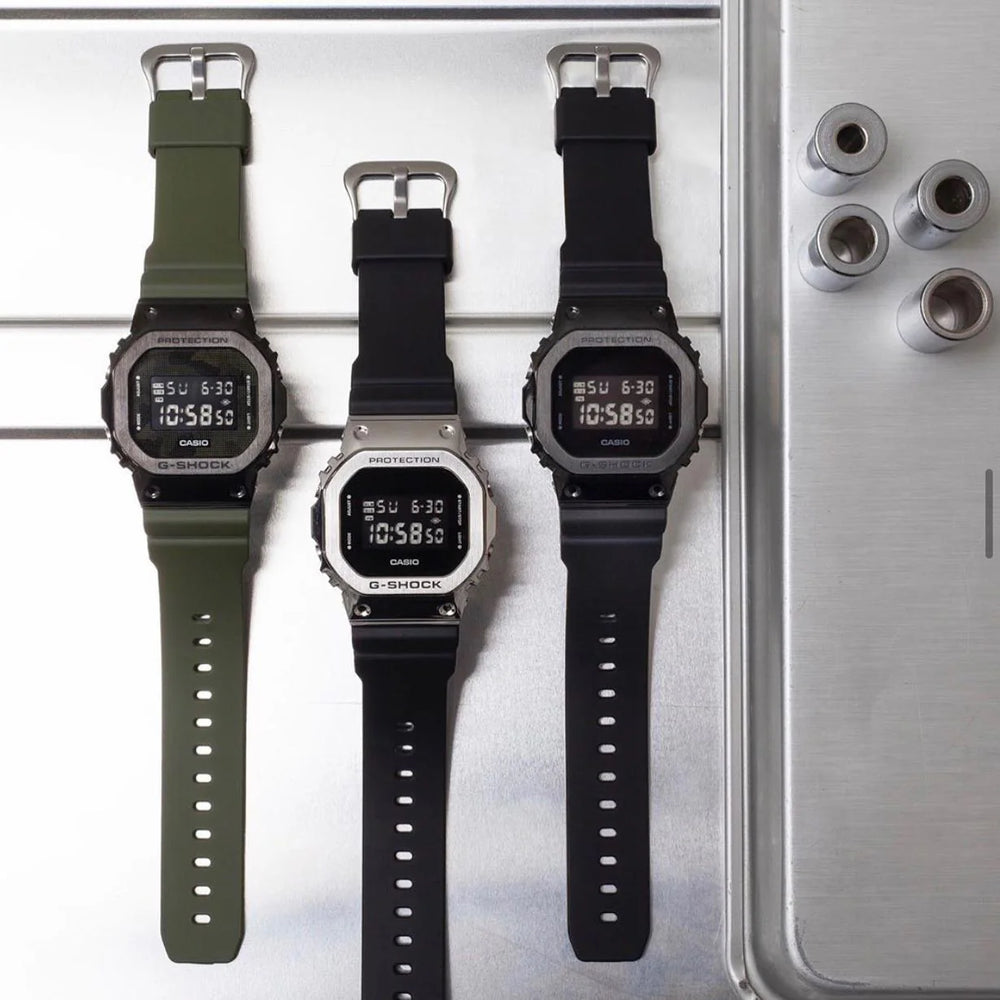 G-Shock Men's Black Resin & Stainless Steel Watch | Gm-5600b-1dr