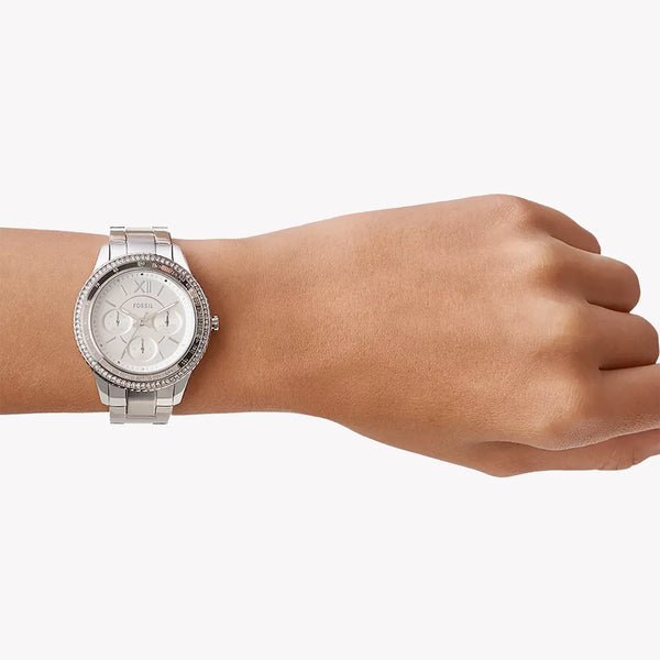 Fossil Women's Silver Stainless Steel Watch, Silver Dial | Es5108 by i-watch